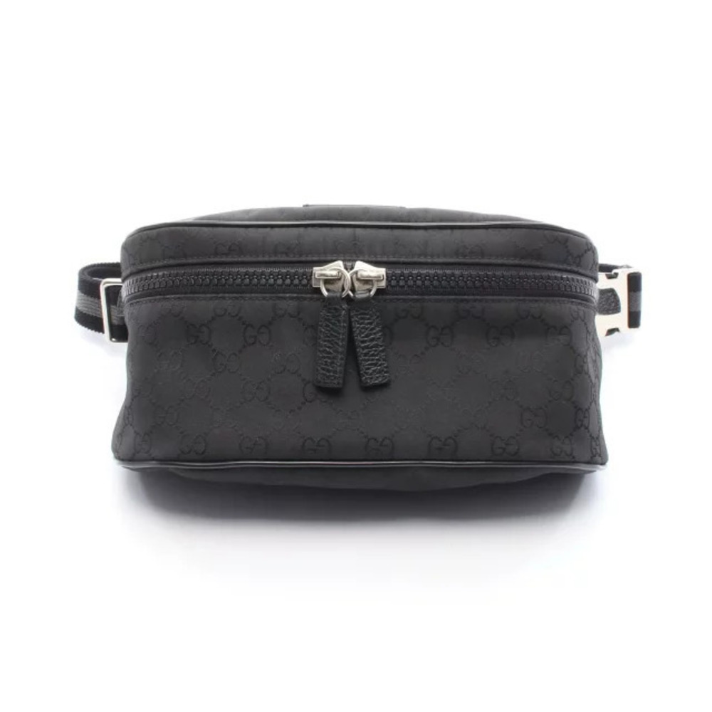 Gucci GG Waist Bag Leather Black